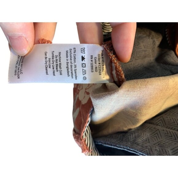 🆑Jach's Printed Stretch Chino Short Tropical Pink Print Size 33 - Picture 8 of 9